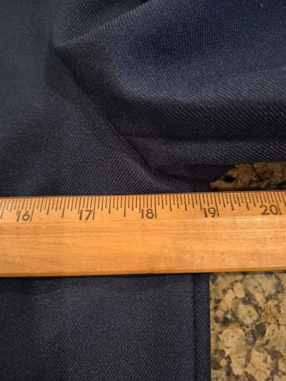 Haberdashery Navy Blue Petite Leslie Fay Blazer Size 8 Vintage USA Single Button - Picture 4 of 6